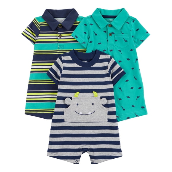 Set de 3 Enteritos para Bebé Niño Simple Joys 12 Meses