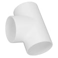 thumbnail image 5 of Connecteur de Conduit 3 Voies Résistant à la Corrosion en PVC Forme T Raccord Rond 3 Trous Adaptateur de Tuyau Séparateur, 5 of 5