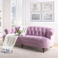 thumbnail image 6 of Maklaine Contemporary 84" Tufted Hardwood Sofa in Lavender, 6 of 10