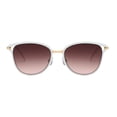 thumbnail image 2 of Piranha Eyewear Zoe Mod White Cateye Frame Sunglasses for Women with Gradient Mauve Lenses, 2 of 5