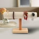 thumbnail image 5 of Expositor de joyas, barra de almacenamiento, bandeja de madera para relojes, coleteros y collares Beige Grande, 5 of 8