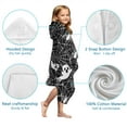thumbnail image 7 of Ghost and Spider Web Halloween Pattern Hooded Bath Towel，50"x30" for Ages 3 To 12 Kids, Quick Dry Lightweight Soft Microfiber Hood Beach Towel Cover Up for Kids, 7 of 7