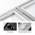 thumbnail image 4 of Afuly 4x6 Double Picture Frame with Real Glass Display Vertical 4 by 6 Photo,2-Opening Hinged Folding Frame for Tabletop or Wall,Gray Double Frames, 4 of 10