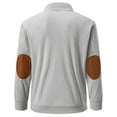 thumbnail image 6 of ZUKMRJPC Men's Corduroy Sweatshirts Long Sleeve Casual Stand Collar Button Pullover Sweatshirt Lightweight Tops with Kangaroo Pocket, 6 of 7