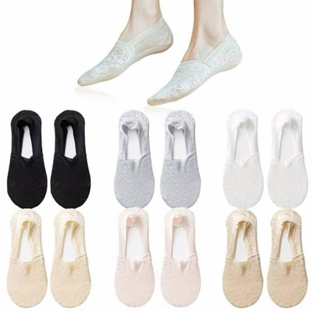 Calcetines tobilleros transpirables Qarigey de poliuretano para zapatos de cuero cortos invisibles