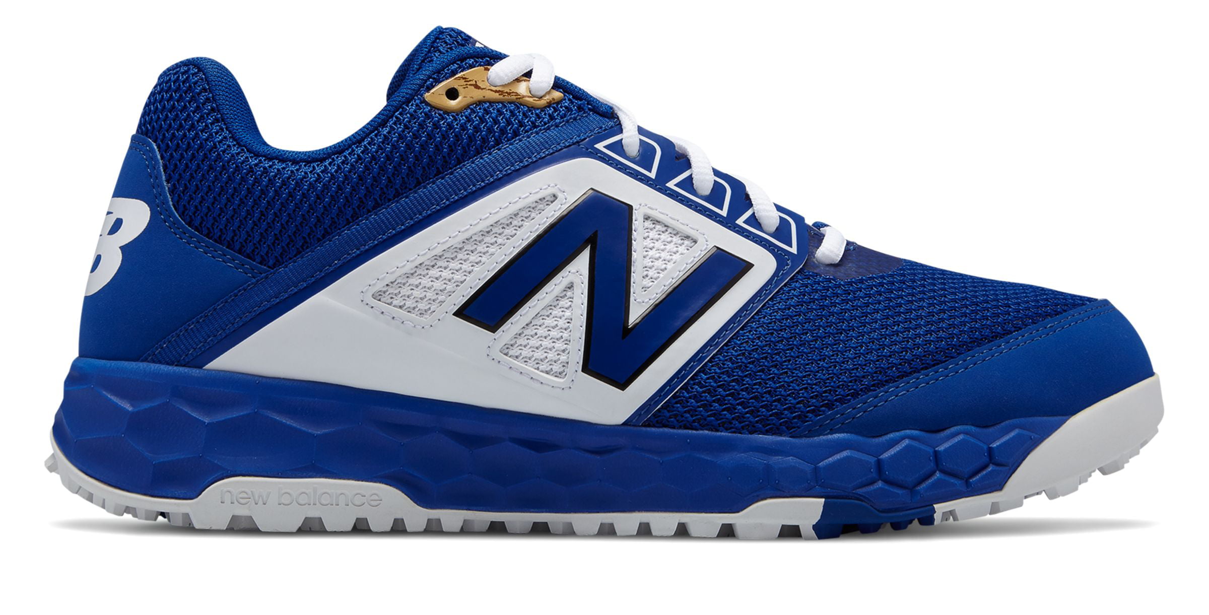 New Balance Low-Cut 3000v4 Turf Baseball Mens Shoes Blue with White ...
