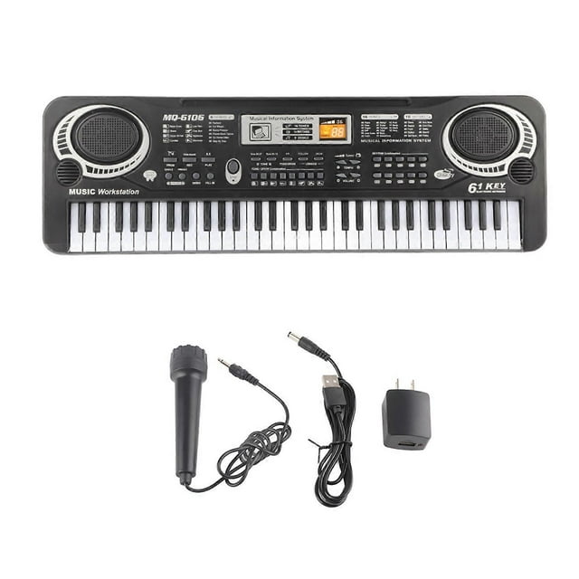 61‑Key Electric Digital Key Board Piano Musical Instruments Kids Toy with Microphone