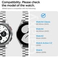 thumbnail image 2 of Stainless Steel Band Watch Strap For Samsung Galaxy Watch 4 Classic 46/42/44/40m, 2 of 11