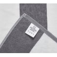 thumbnail image 2 of Cabana Stripe Velour Pool and Beach Towels 2 Pack (Grey), 2 of 4