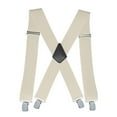 thumbnail image 2 of Heavy Duty Clip Suspenders for Men Men s Adjustable X Back Mens Suspenders Straps with Clips, 2 of 8