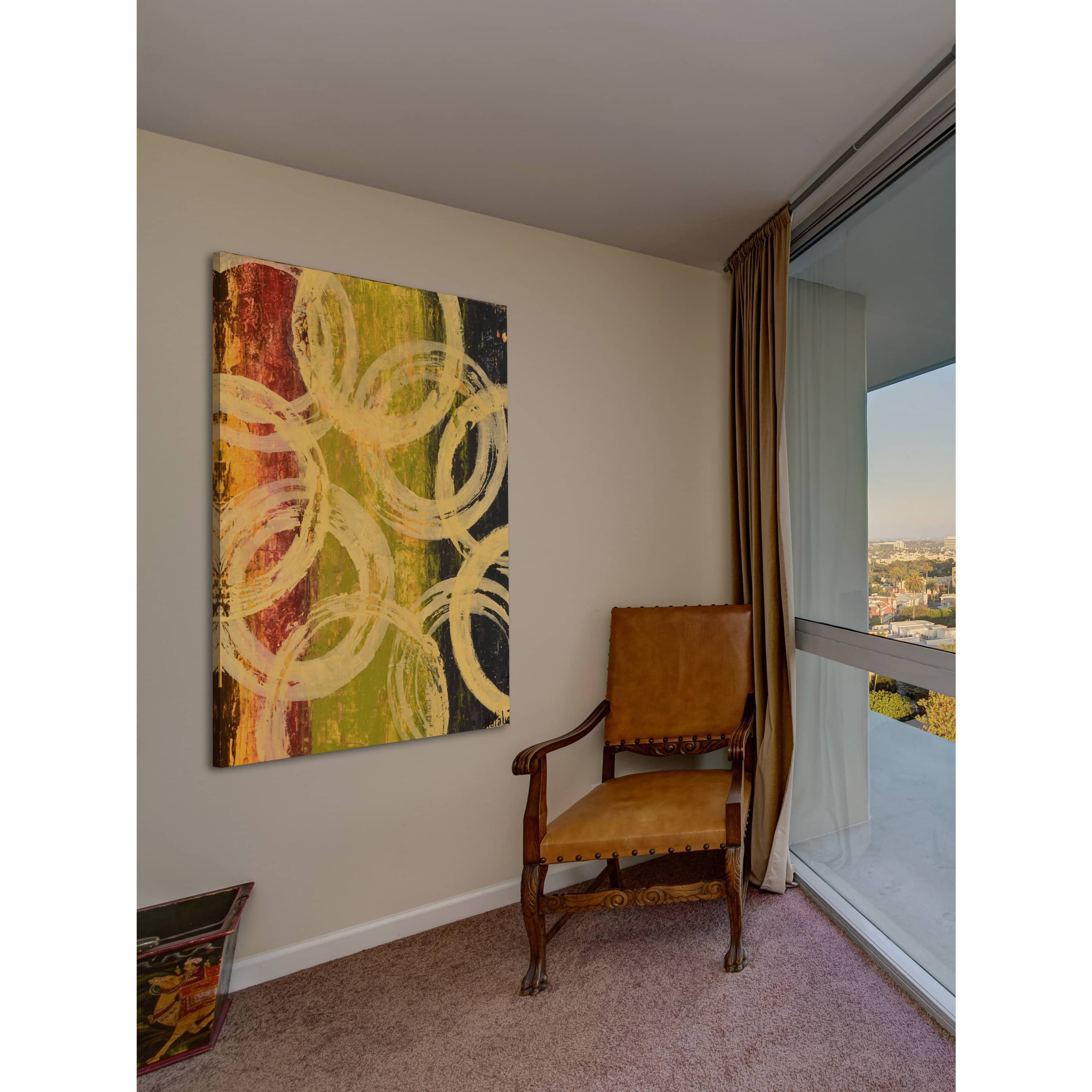 Marmont Hill "Rings of Engagement I" Painting Print on Wrapped Canvas