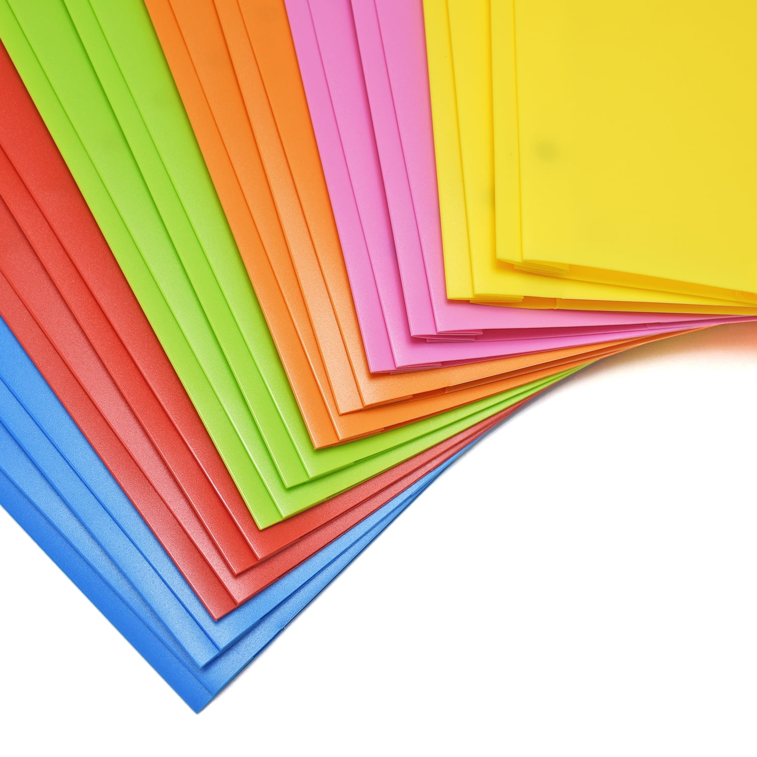 RYWESNIY Heavy Duty Plastic Folders with Pockets and Prongs,Plastic School Supplies Folders, Assorted Colors, Letter Size, 6 Pack