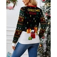 thumbnail image 5 of Pullover Sweater for Women Crewneck Ugly Christmas Multi Graphic Winter Clothes Lightweight Fall Long Sleeve knitted Sweaters Tops Alsol Lamesa, 5 of 6