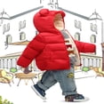 thumbnail image 3 of Manteau d'Hiver à Capuchon pour Tout-Petit Bébé Garçon Fille, Vêtement d'Extérieur, 3 of 5