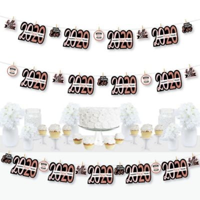 Rose Gold Happy New Year 2020 New Year S Eve Party Diy
