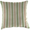 thumbnail image 5 of Jordan Manufacturing 16" x 16" Gallan Cedar Grey Stripe Square Outdoor Throw Pillow (2 Pack), 5 of 11