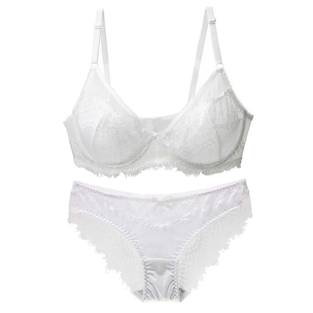 Conjunto de lencería para mujer Sujetador y bragas de encaje sexy Conjunto de lencería fina de verano Fridja nalpqowj39673