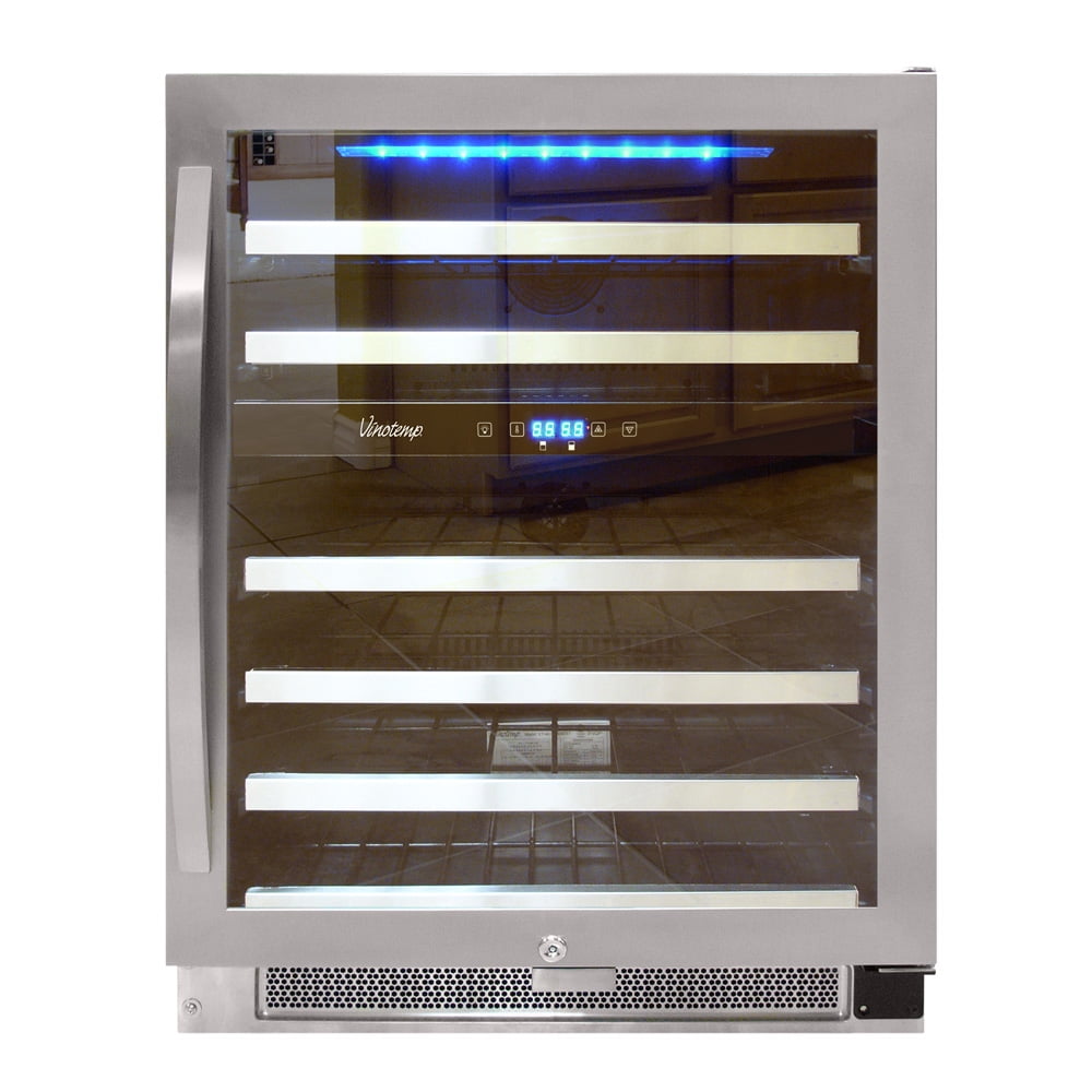 46Bottle DualZone Connoisseur Series Wine Cooler (Stainless