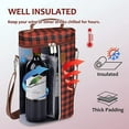 thumbnail image 2 of Tirrinia 2 Bottle Wine Tote Carrier - Leakproof & Insulated Padded Versatile Wine Cooler Bag, 2 of 6