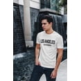 thumbnail image 2 of Mens Retro Tee Los Angeles California White, 2XL, 2 of 4