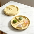 thumbnail image 6 of LEHOZIHEQ Divided Plates for Adults, Portion Control Bariatric Plate, Wheat Straw Plates with 3 Compartments, Unbreakable Reusable Portion Control Plates, 6 of 6