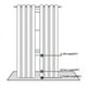 thumbnail image 5 of Cortinas blancas transparentes de 160 cm de largo para sala de estar, bordadas, semitransparentes, para dormitorio, de voile, para ventanas, 2 paneles con ojales (hoja blanca, 132 x 160 cm), 5 of 8