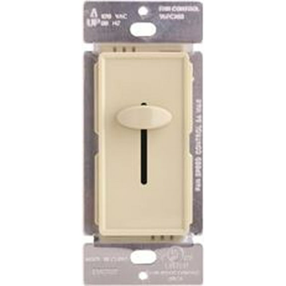 SINGLE POLE SLIDE FAN SPEED CONTROL, FULLY VARIABLE, IVORY, 5 AMPS per 5 Each