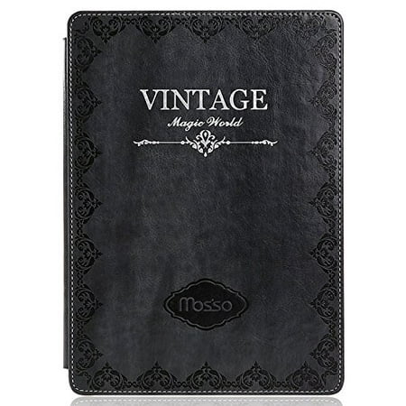 Mosiso - Classic Retro Book Style Smart Case for iPad Air 2 (2nd Gen.) - Slim-Fit Multi-angle Stand Sleeve Cover,