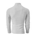 thumbnail image 4 of Plebaso Quarter Zip Shirts Men's Stand Collar Long Sleeve Pullover Solid Color Casual Golf Tops for Men, 4 of 7