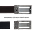 thumbnail image 3 of HS Collection HSB 6001  Black/Brown Reversible/Adjustable Mens Belt for mens, 3 of 5