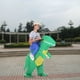 thumbnail image 4 of Traje inflable Decdeal Lindo Traje de Dinosaurio Inflable Adulto Traje de Abanico de Aire Operado Caminando Vestido de Lujo Traje de Fiesta de Halloween Traje de Animal Inflable T-Rex Decdeal Traje inflable, 4 of 7