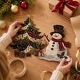 thumbnail image 4 of Christmas Patchwork Fabric DIY Decor Kit, Holiday Fabric Craft Decoration Set with Step-by-Step Photo Guide, Holiday Sewing Arts and Crafts for Adults Beginners, 4 of 6