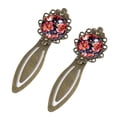 thumbnail image 2 of Minced flower Elegant Vintage Copper-Colored Lace Bookmarks - Stainless Steel Reading Accessories Set, 2 of 5