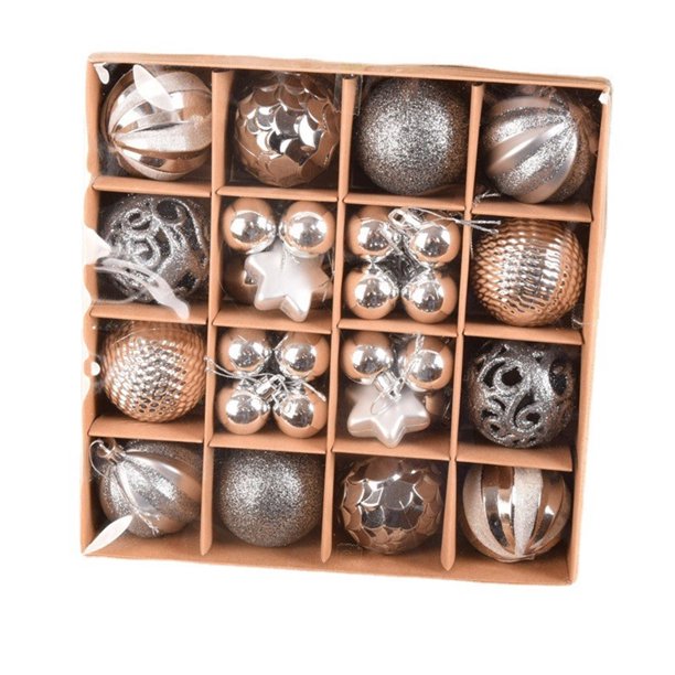 Kitchen Aid Juego de 42 Adornos de Bolas navideñas irrompibles, Adornos Decorativos para decoración de Fiestas, Bodas, Festivales, Colgantes con Regalo de Mano Reutilizable
