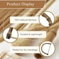 thumbnail image 6 of Duslogis D Shape Real Bamboo Purse Handles – 2 PCS Natural Bamboo Bag Handles for Crochet Bags, DIY Purse Handle Replacement, Bamboo Purse Handles for Bag Making, 6 of 6