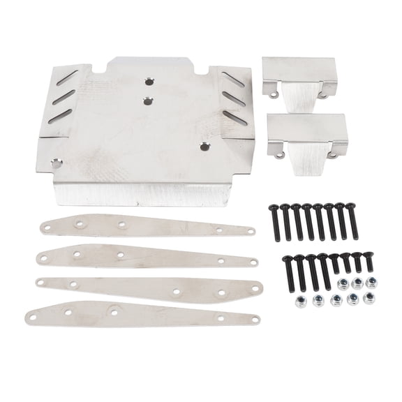 Riousery Stainless Steel RC Chassis Armor Guard Anti Collision Skid Plate Set for Axial 1/10 RBX10 Ryft Upgrade Part Replacement Accessories 5.51 inches / 14 cm