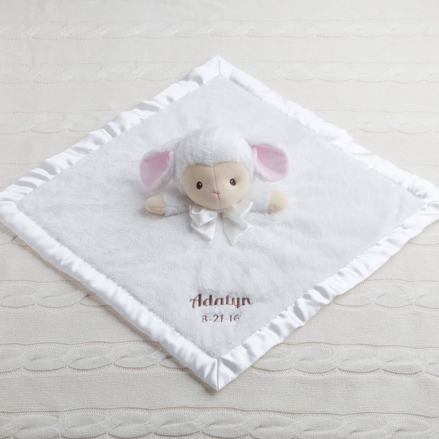Personalized Baby Lamb Blankie