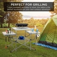 thumbnail image 6 of Best Choice Products Portable Folding Grill Table, Outdoor Food Prep Station for Camping w/ Carrying Case, 4 Hooks, 6 of 7