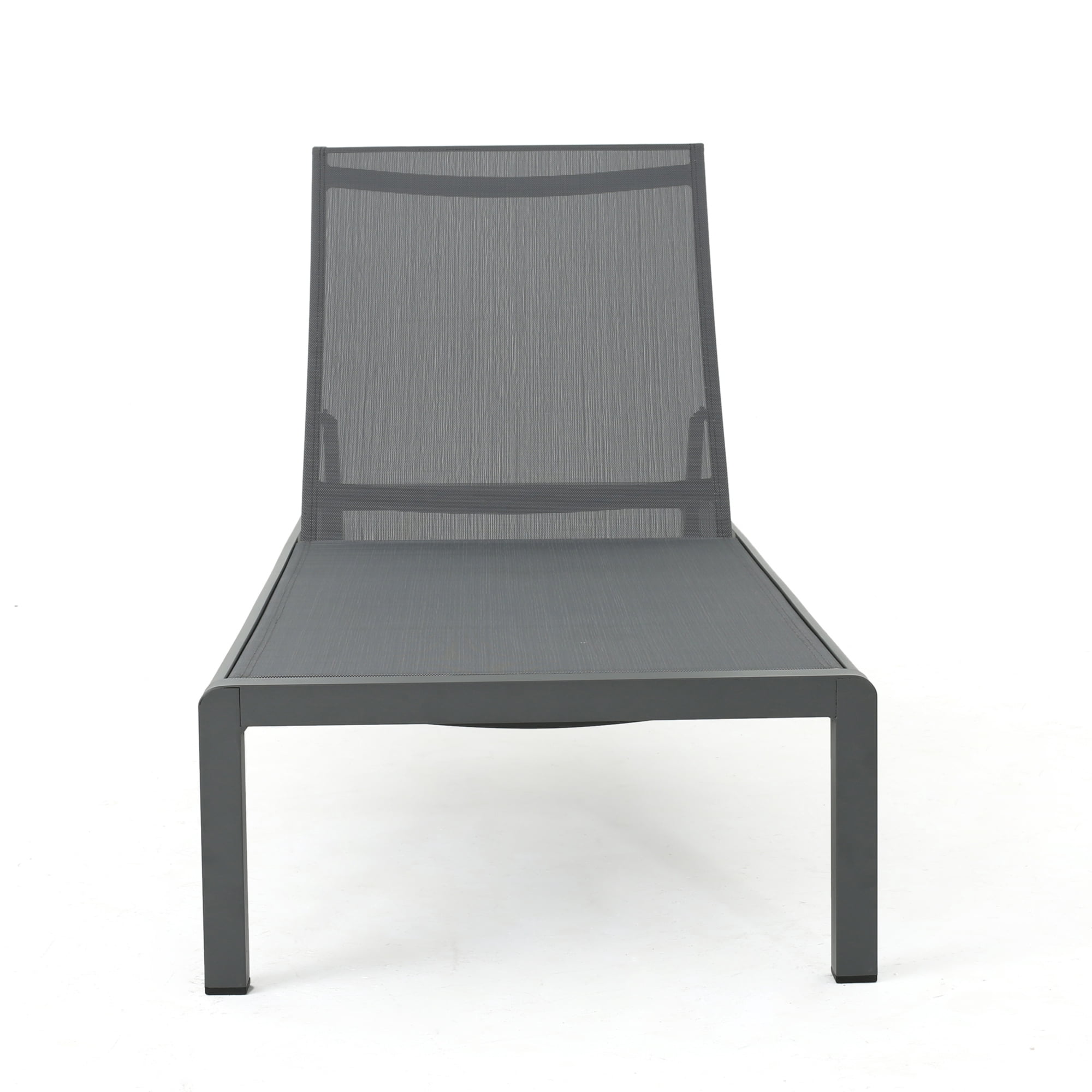Leumius 2 Pcs Chaise Lounge Chair with 5-Position Adjustable Sunbathing, Foldable Tanning Chair for Pool Beach Patio Lawn Gray