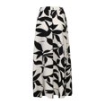 thumbnail image 1 of WILLBEST Vestidos Floreados Para Mujer Falda Informal De Mujer, Cintura Elástica, Estampada, Larga, Línea A, Falda De Verano De Alto Grado, Temperamento, Falda Plisada, Media Falda Para Mujer, 1 of 4