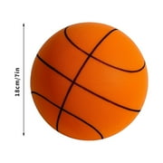 Silent Basketball,2026 New The Silent Basketball,Dribble Silent Basketball,Quiet Basketball Dribbling Indoor,Soundless Basketball for Indoor Training Orange 7 in