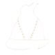 thumbnail image 1 of Collar de cadena para sujetador de bikini con cristales brillantes, traje de baño, arnés de moda, joyería corporal Oro, 1 of 9