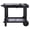 Black, variant on SAFAVIEH Orland Outdoor Patio Adjustable Tea Trolley, White