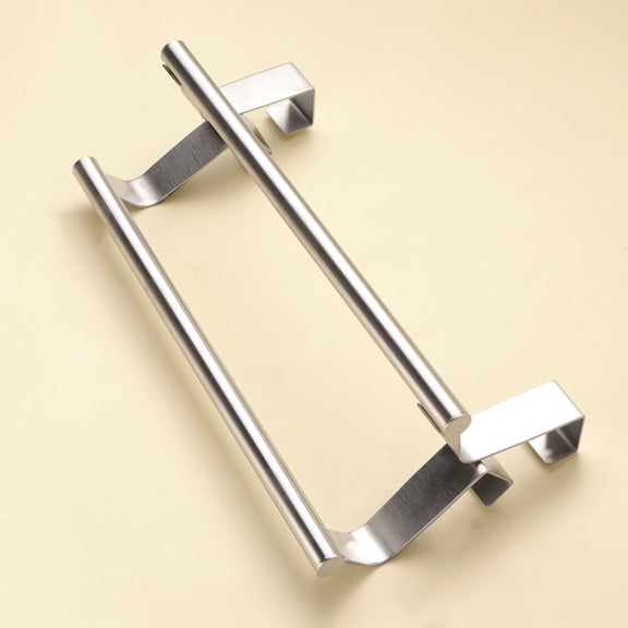 GOOHOCHY Stainless Steel Towel Rack for Bathroom Kitchen Storage Silver 23CM
