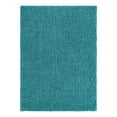 thumbnail image 3 of Unique Loom Solid Shag Collection Area Rug (7' 1" x 10' Rectangle Deep Aqua Blue), 3 of 7