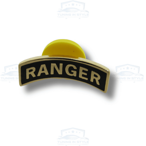 US Army Ranger Tab Gold Military Patriotic Lapel Hat Pin Badge Official Licensed
