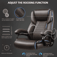 thumbnail image 4 of Waleaf Heavy Duty Big and Tall Office Chair 500lbs with Adjustable Lumbar Support,Office Chair for Adults, 4 of 7
