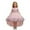 00-Pink1245, variant on Girls Rosette High-Low Tutu Dress Birthday Party Pageant Princess Dress, Sizes 3-10