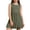 Army Green, variant on Girls Summer Sleeveless Bubble Dress Kids Cute Crew Neck Tank Mini Dresses with Pockets Pink 5-6 Years