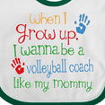 thumbnail image 4 of Inktastic Volleyball Coach Like Mommy Boys or Girls Baby Bib, 4 of 4